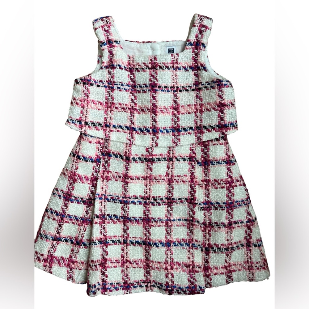 Janie & Jack Tweed Plaid Dress size 3 Jumper. 1646